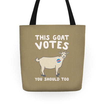 This Goat Votes Tote Bag