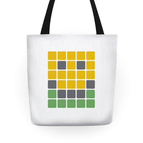 Wordle Pixel Smile Tote Bag