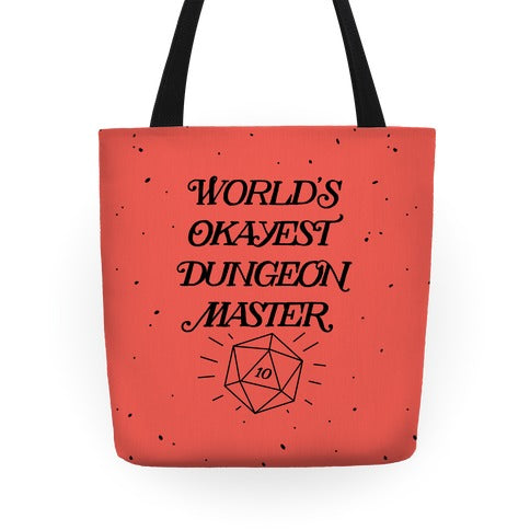 World's Okayest Dungeon Master Tote Bag