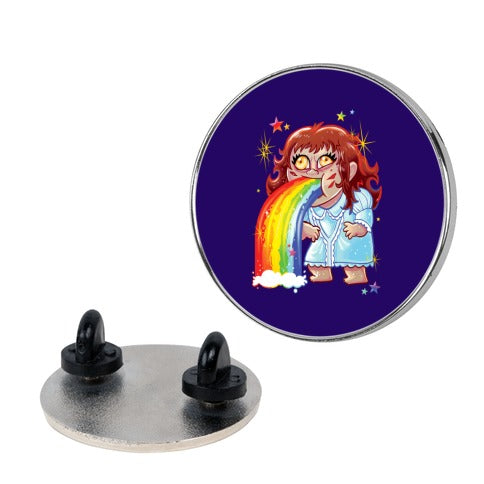 90's Rainbow Barfing Exorcist Pin