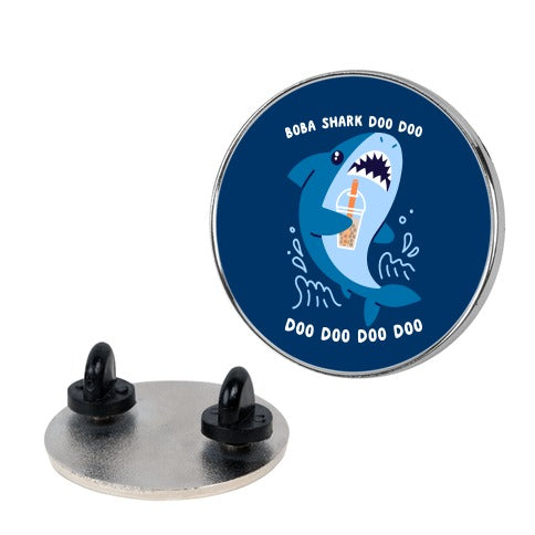 Boba Shark Pin