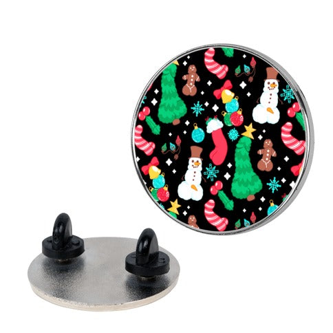 Christmas Peens Pattern Pin