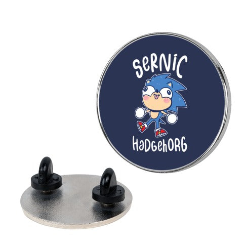 Derpy Sonic Sernic Hadgehorg Pin