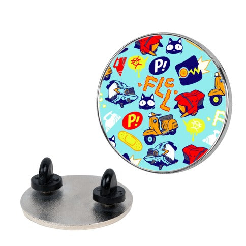FLCL Anime Pattern Pin
