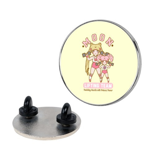 Moon Lifting Team Parody Pin