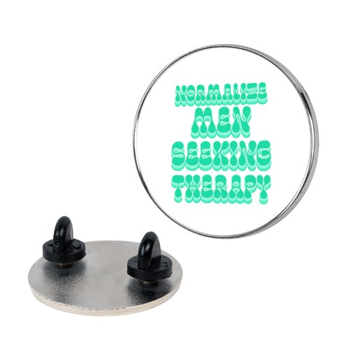 Normalize Men Seeking Therapy Pin