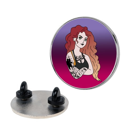 Punk Merida Parody Pin