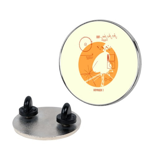 Retro Voyager 1 Golden Record Pin