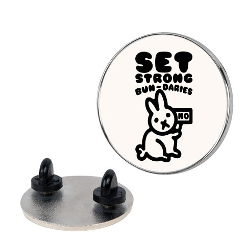 Set Strong Bun-daries  Pin