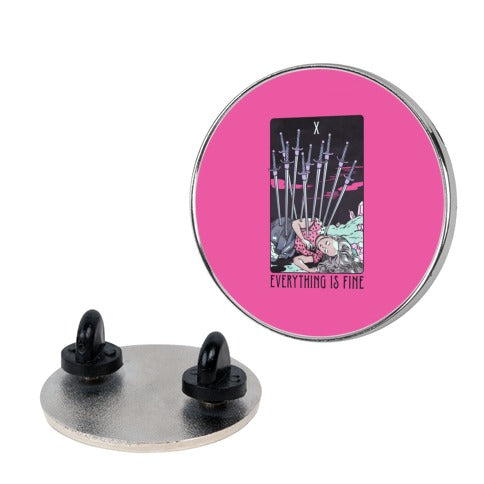 Ten Of Swords (Everything Is Fine) Pin