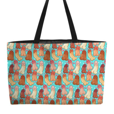 Kawaii Penises Pattern Weekender Tote