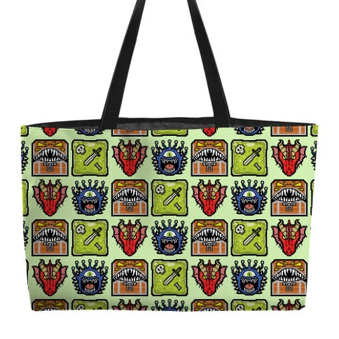 Pixel DnD Monsters Weekender Tote