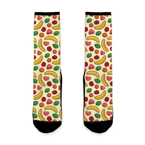 90's Fruit Candy Pattern Socks