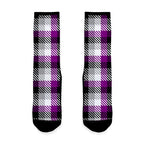 Ace Pride Flag Plaid Socks