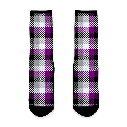 Ace Pride Flag Plaid Socks