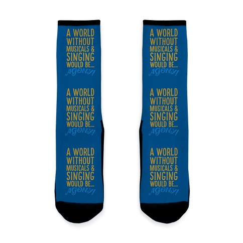 Agony Into The Woods Parody Socks