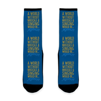 Agony Into The Woods Parody Socks