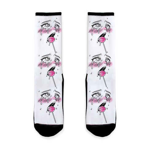 Ahegao Lollipop Socks