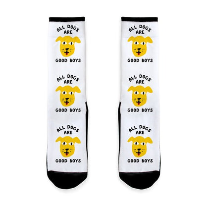 All Dogs Are Good Boys Socks