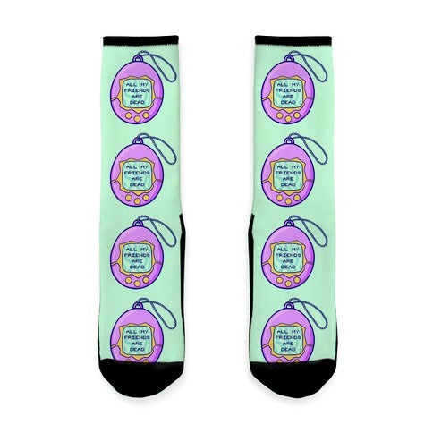 All My Friends Are Dead 90's Toy Socks