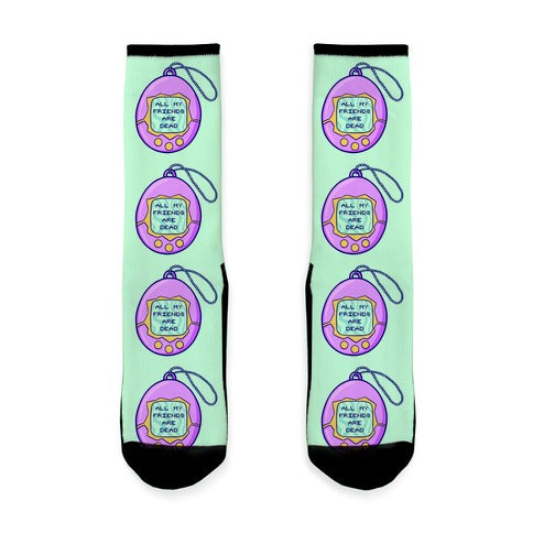 All My Friends Are Dead 90's Toy Socks