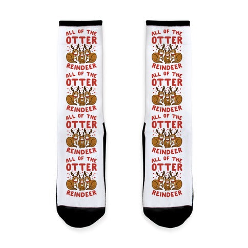 All of The Otter Reindeer Socks