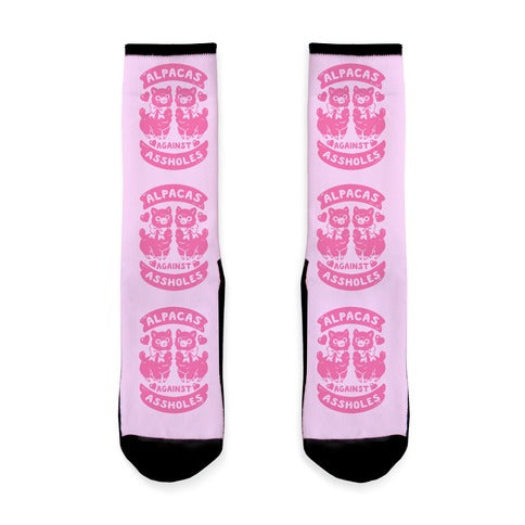 Alpacas Against Assholes Socks