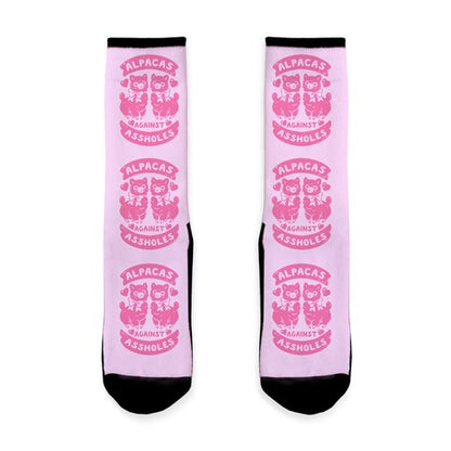 Alpacas Against Assholes Socks