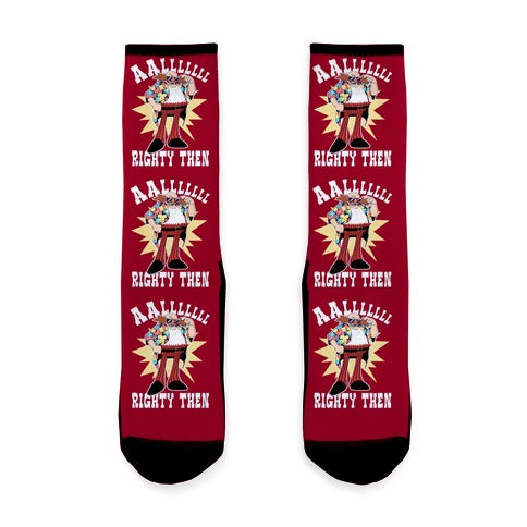 Alrighty Then Eggman Socks
