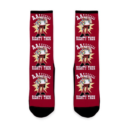 Alrighty Then Eggman Socks
