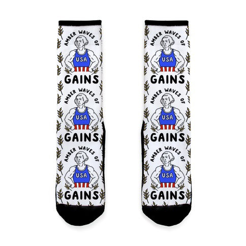 Amber Waves Of Gains Socks
