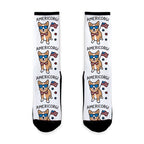 AmeriCorgi Patriotic Corgi Socks