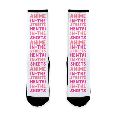 Anime In The Streets Hentai In The Sheets Socks