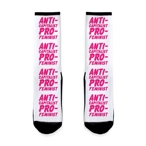 Anti-Capitalist Pro-Feminist Socks
