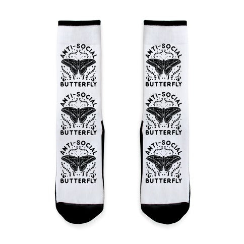 ANTI-SOCIAL BUTTERFLY Socks