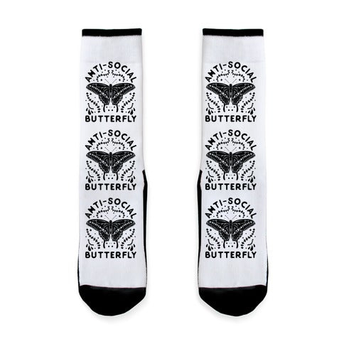 ANTI-SOCIAL BUTTERFLY Socks