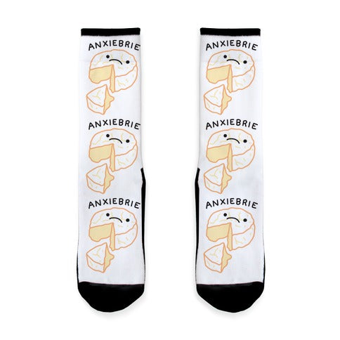 Anxie-brie Anxious Cheese Socks
