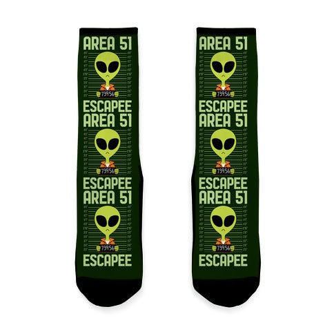 Area 51 Escapee Socks