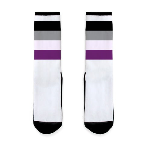 Asexual Pride Flag Socks