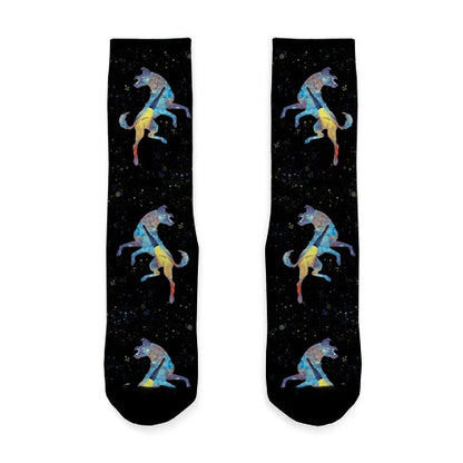 Astronaut Dog Laika Socks