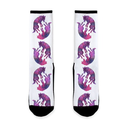 Astronaut Dogs Belka & Strelka Socks