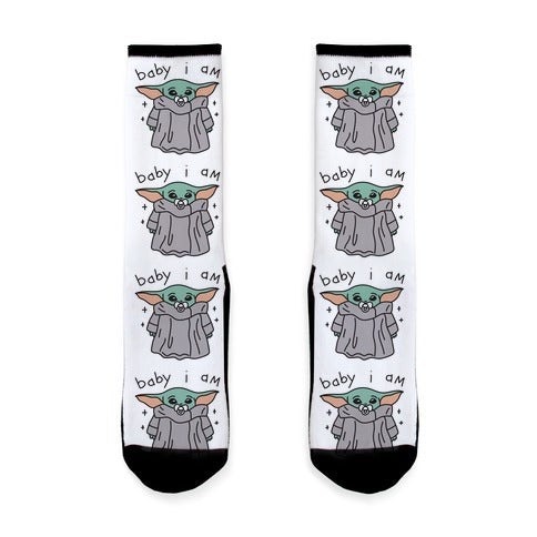 Baby I Am (Yoda) Socks