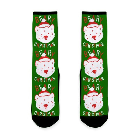 Beary Christmas Socks