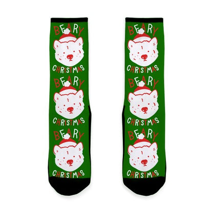 Beary Christmas Socks