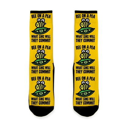 Bee On A Pea What Sins Will They Commit Socks