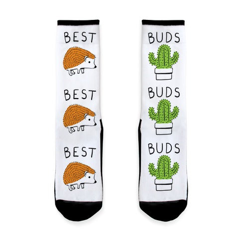 Best Buds Hedgehog Cactus Socks