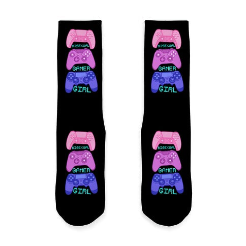 Bisexual Gamer Girl Socks