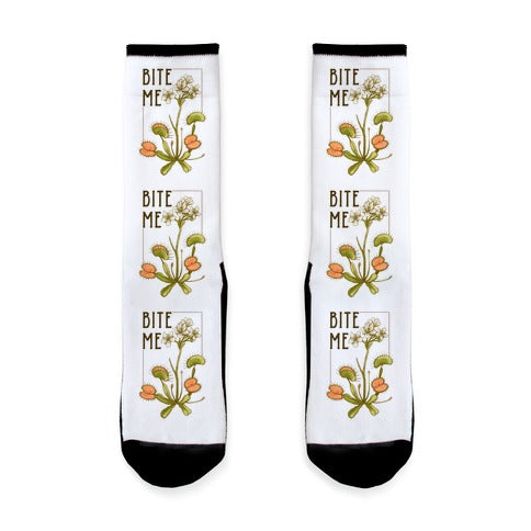 Bite Me Venus Flytrap Socks