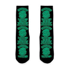 Bookmark? Quitter's Strip Green Socks