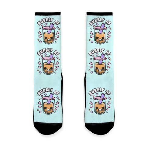 Bubbly Af Boba Socks